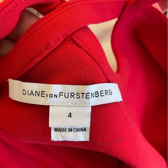 Diane von furstenburg red mini dress - Picture 3 of 3